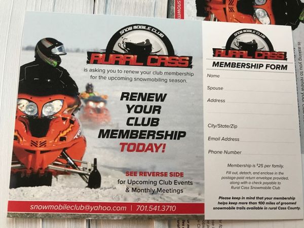 club renewal mailer